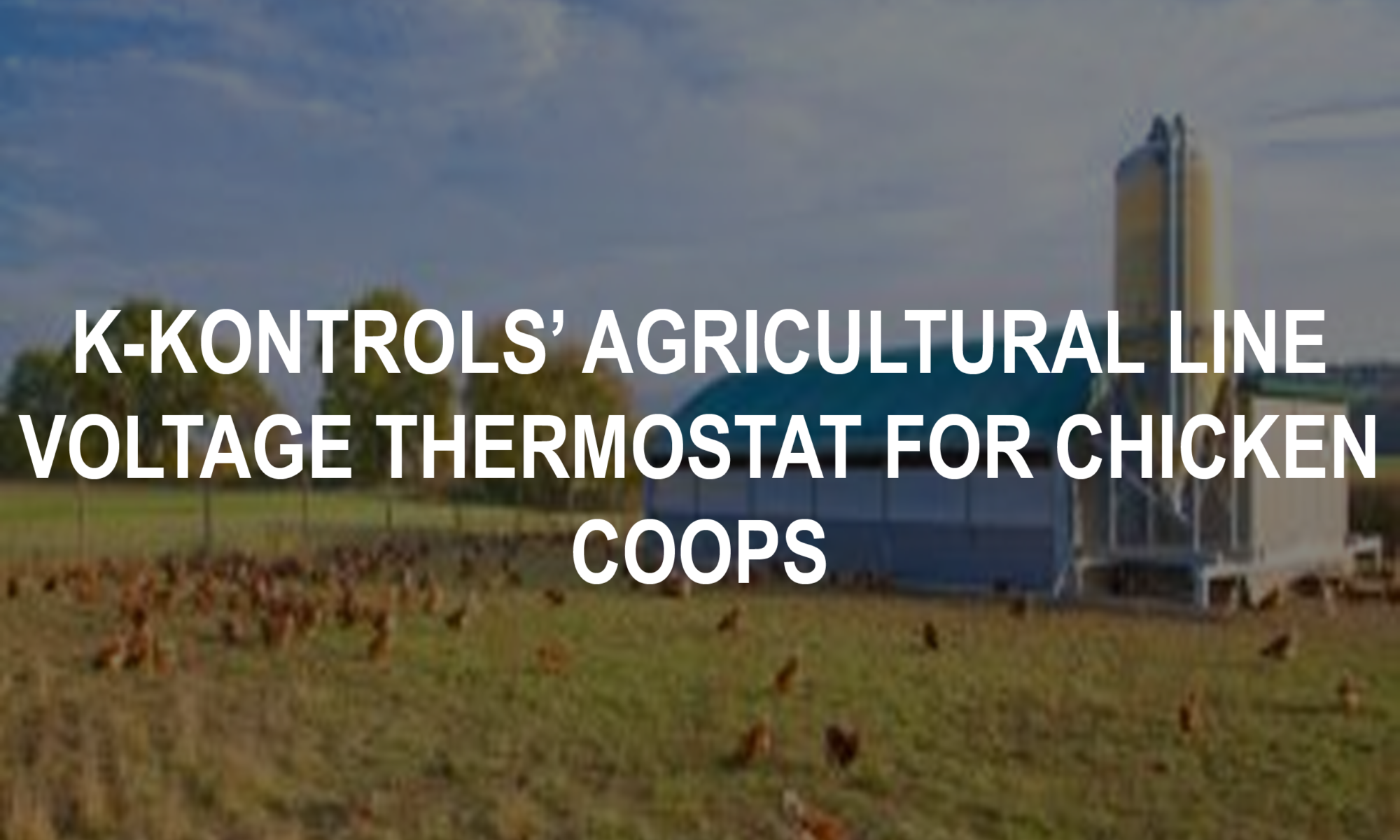 K-Kontrols' Agricultural Line Voltage Thermostat for Chicken Coops