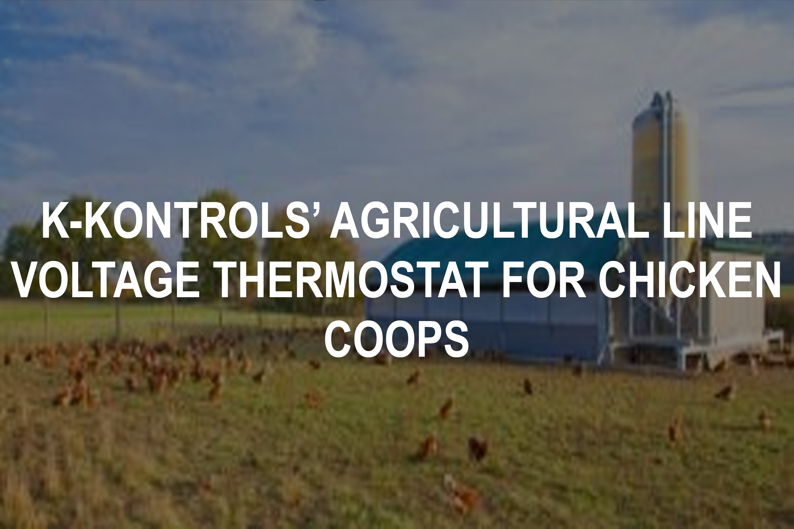 K-Kontrols' Agricultural Line Voltage Thermostat for Chicken Coops